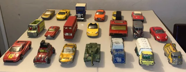 Job Lot Bundle Vintage Hot Wheels Matchbox ERTL Corgi Majorette Maisto Toy Cars