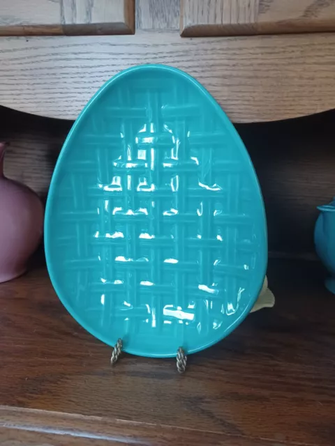 Fiesta Embossed Egg Plate Turquoise NWT Pristine 1st Quality Not Seconds*EASTER