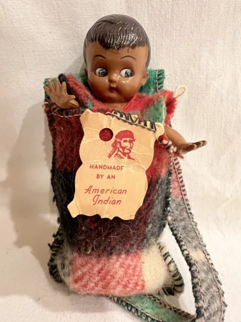 Vintage Indian Blanket Doll Papoose