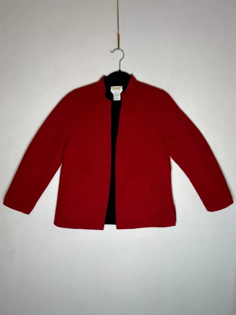 TALBOTS Petites Red Wool Blazer Men's Size 4