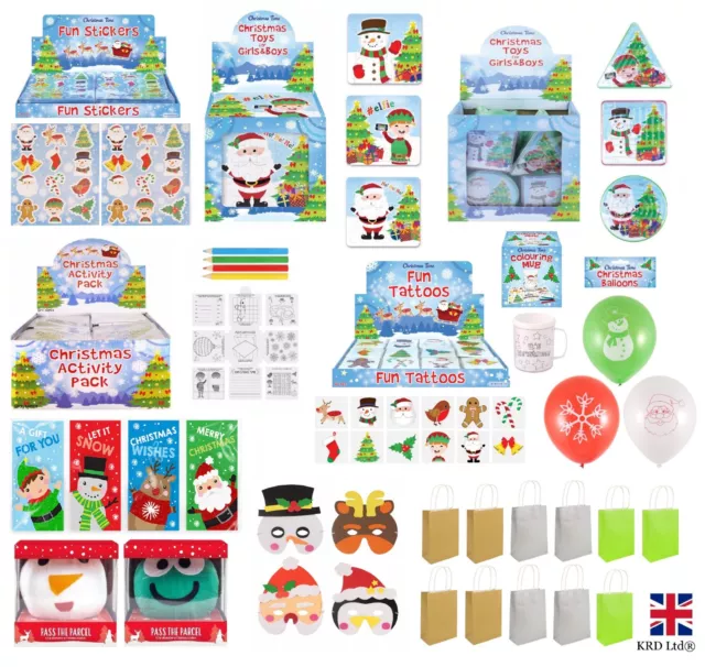 CHRISTMAS PARTY BAG FILLERS Kids Xmas Novelty Stocking Toys Games Book Puzzle UK