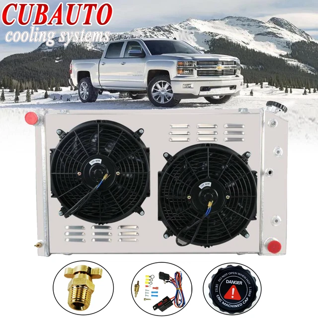 4 Row Aluminum Radiator+Shroud Fan Fit Chevy Camaro 70-81/ Monte Carlo SS 78-87