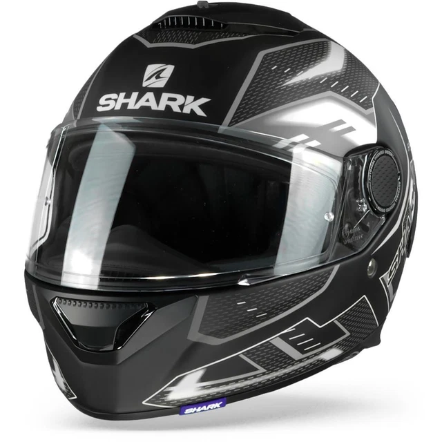 Shark Spartan 1.2 Antheon Matt Black White Black KWK Full Face Helmet
