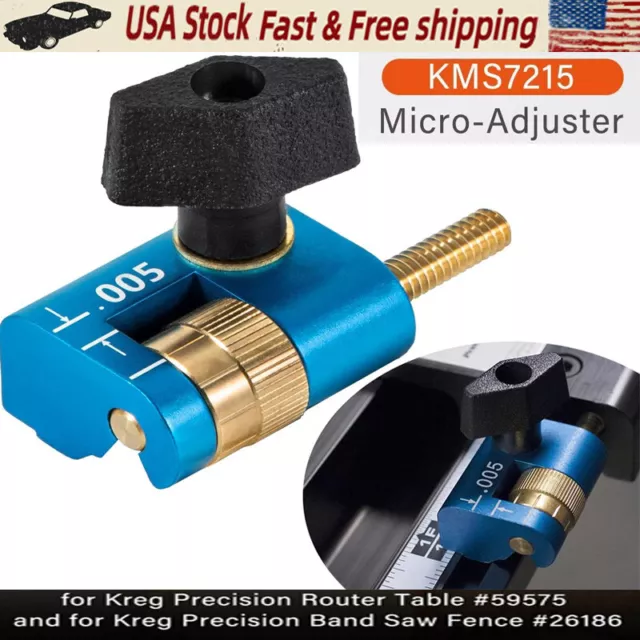 KMS7215 Micro-Adjuster Fits for Kreg Precision Band Saw and Router Table Fences