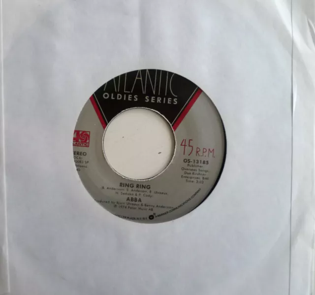 7" 70s US RI-PRESS MINT-! ABBA : Ring Ring + SOS S.O.S.