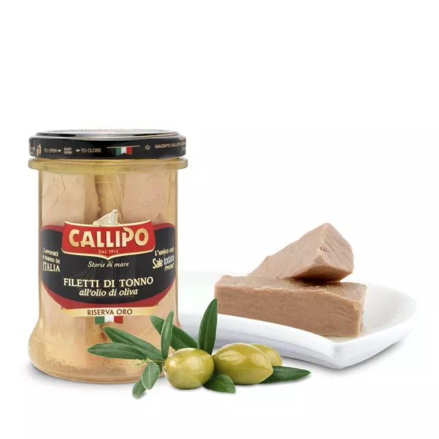 Filetti Di Tonno All'olio Di Oliva Riserva Oro -Callipo -Gr.  200