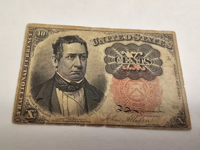 ~  Ten 10 Cents Fifth / 5Th Issue Fractional Currency