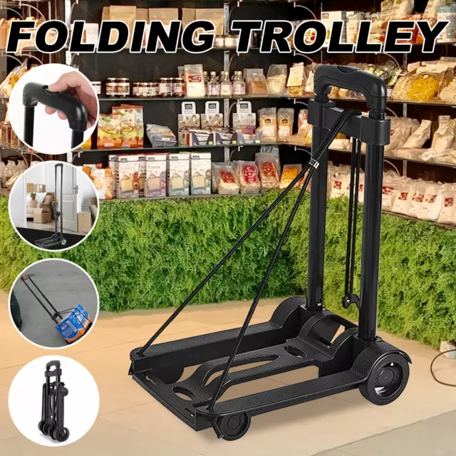 Lightweight Folding Hand Sack Trolley Truck Barrow Warehouse Shopping Car Cart