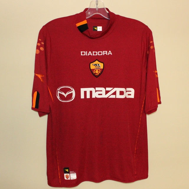 Diadora Jersi As Roma MINT AS ROMA 2003-04 Home Football Shirt