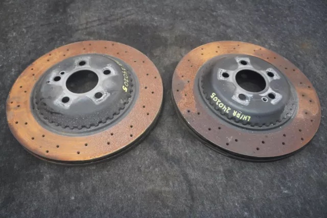 Set 2 Rear Left Right Disc Brake Rotor 2224231400 OEM Mercedes S550 W222 2014-20