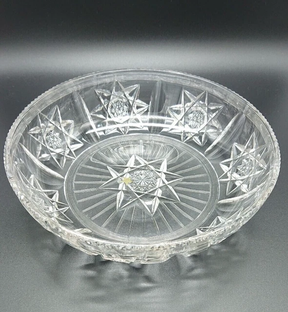 American Brilliant Period (ABP) Cut Glass 8-inch Bowl - Hawkes