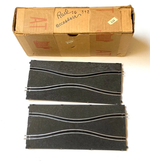 2 Rails Pour Circuit De Voitures électriques Jouef - 2ème Génération, Référence 312, Noir, Occasion