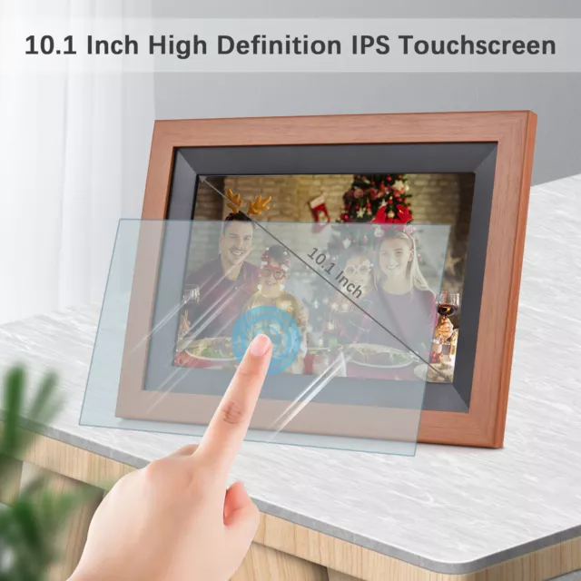 FRAMEO WiFi Digital Photo Frame 10.1" Digital Picture Frame 1280x800 Touch Scree 3