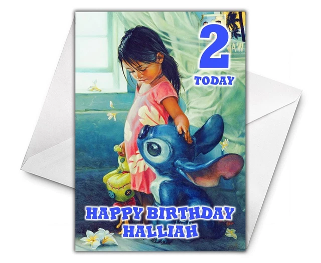 DISNEY STITCH PERSONALISED Birthday Card Disney Stitch Birthday Card DISNEY STITCH PERSONALISED Birthday Card Disney Stitch Birthday Card