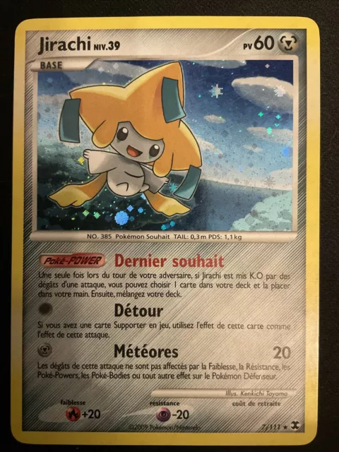 Carte Pokemon Jirachi 7/111 Holo Platine Rivaux Emergeants