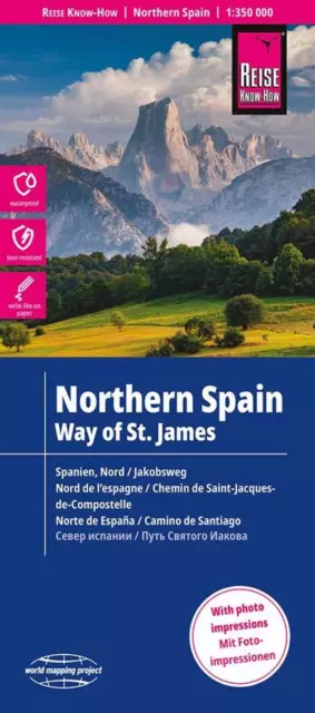 Reise Know-How Landkarte Spanien Nord mit Jakobsweg / Northern ... 9783831772810