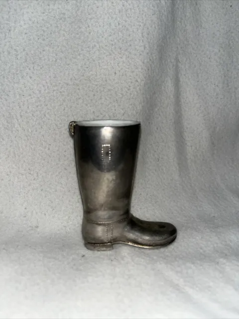 Vintage Silver Plated Boot Paperweight Holder  Wellington Boot