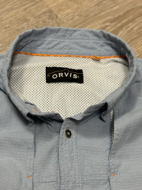 ORVIS MENS OPEN Air Caster Long Sleeve Fishing Button Up Shirt