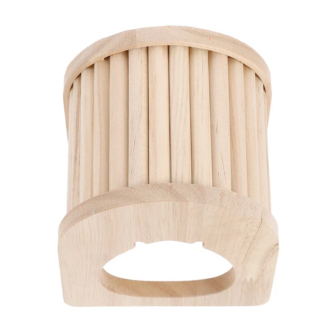 1pc Holz Hamster Hideout Holz Hamster Hütte Komfortable Pet Hideaway