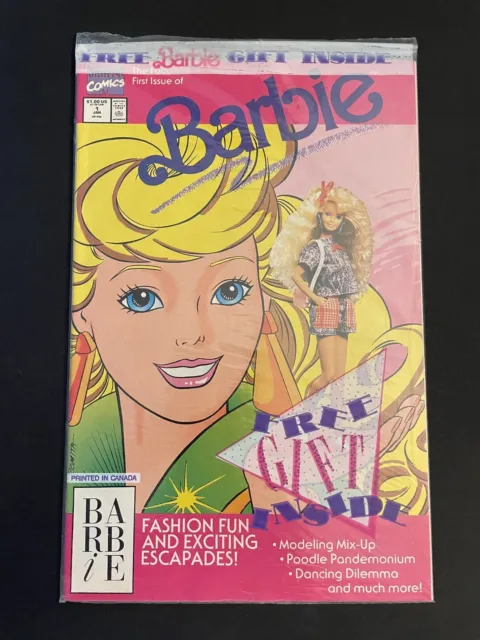 Barbie Fashion #1 (1991). Marvel Comics. Polybagged with Pink Card!!!