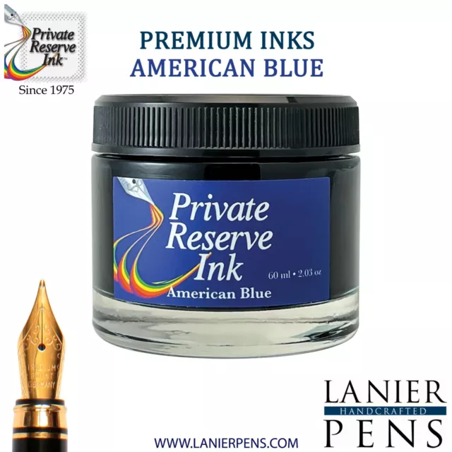 Private Reserve Ink, 60ML Ink Bottle – American Blue