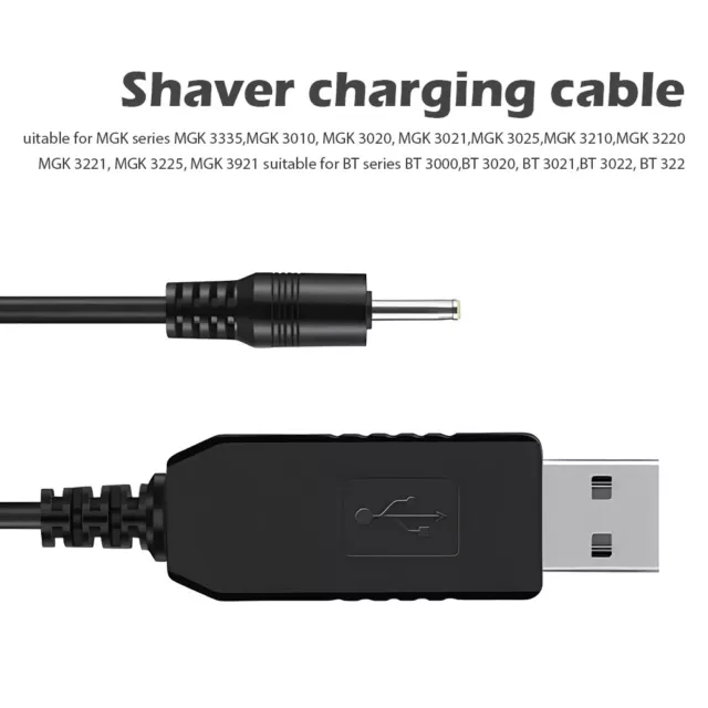 Travel Home Shaver Charging Cable Flexible Portable Power Cord Fit For MGK 3010