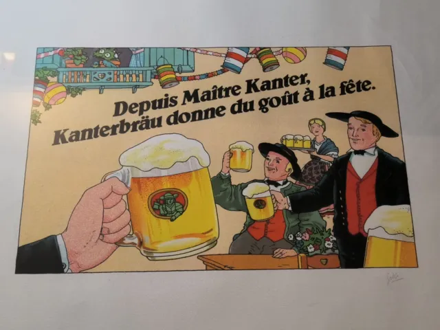 Essai Publicitaire Bière Kanterbrau Signé
