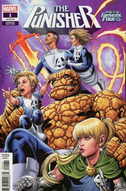 Punisher Vol 11 #1 Cover B Variant Salvador Larroca Return Of The Fantastic Four