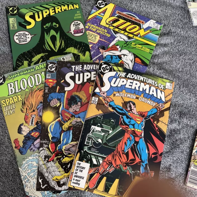 Superman 5 Issue Lot Action Comics Adventures of Superboy Millenium Bloodlines