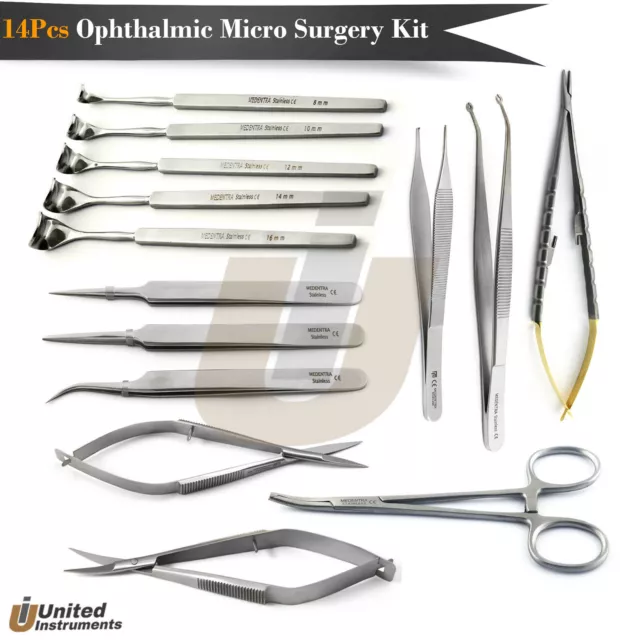 Ophthalmic Surgical Instruments Cataract Eye Micro Surgery Eyelid Retractors Set