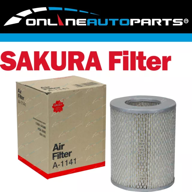 Sakura Air Filter Cleaner for Landcruiser Bundera RJ70 4cyl 22R 2.4L 1985~91