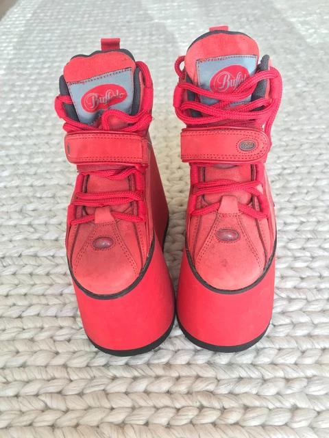 BUFFALO BOOTS VINTAGE 90's Rare Platform Trainers UK Size 4/37