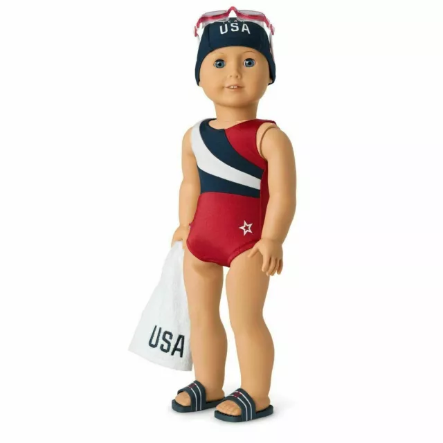 American Girl olympic games Team USA swim set for 18" doll NEW
