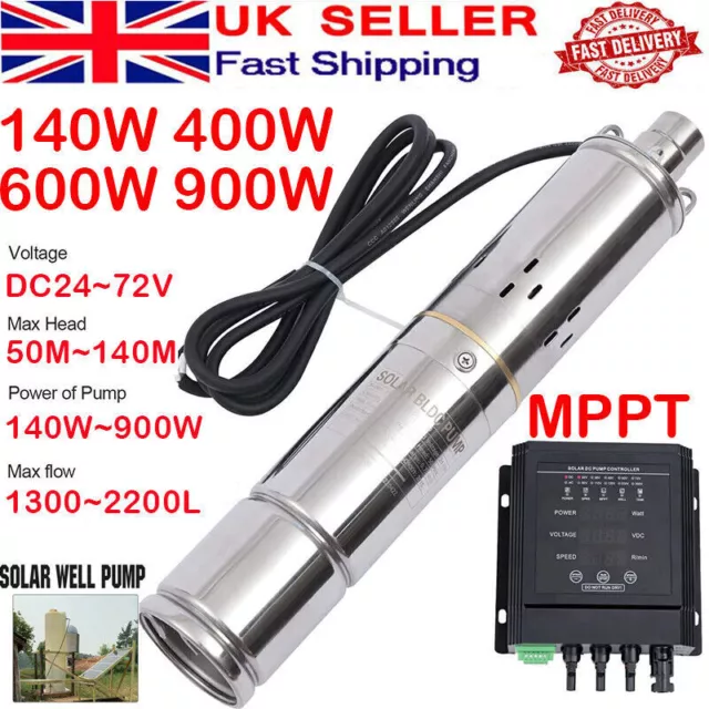 3" MPPT Controller Screw Solar Water Pump Deep Well Submersible Bore Hole Pump