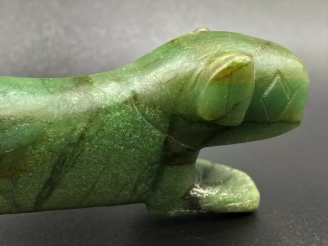 Old Antique Aventurine Jade Tiger Figure Bead Pendant Ancient Pyu Culture Burma 8