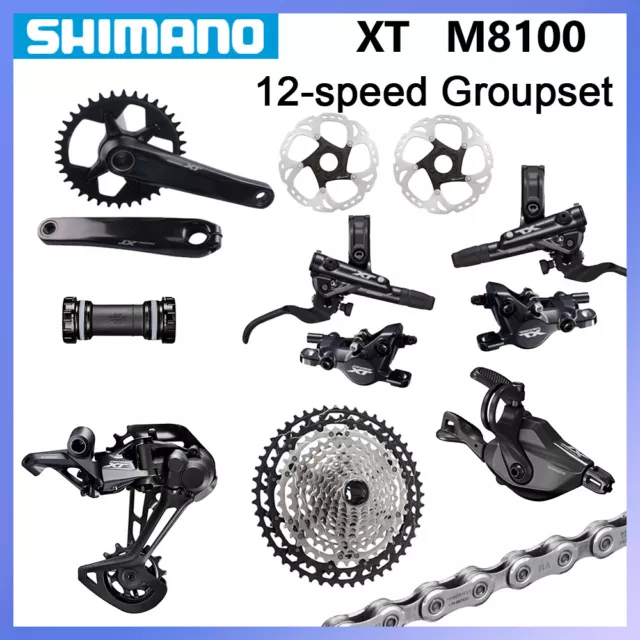 New Shimano Deore XT M8100 Hydraulic Brake Group Groupset 12 speed 10-51t