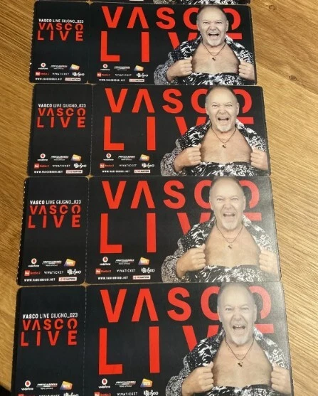 Vasco Rossi 4 Biglietti Prato Bologna  11/06/2023
