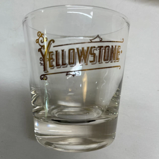 8 YELLOWSTONE BOURBON Whiskey Logo Glasses RARE 8 oz 69.95 PicClick