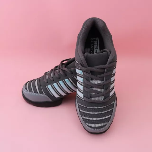 Freed of London  Dance Sneakers SNKR01 Grey Tanzsneakers - UK 5.5/EU 38,5 - Neu!