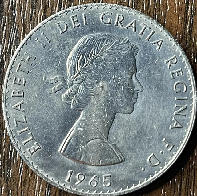 United Kingdom - 1965 - Sir Winston Churchill Commemorative Coin - Elizabeth II