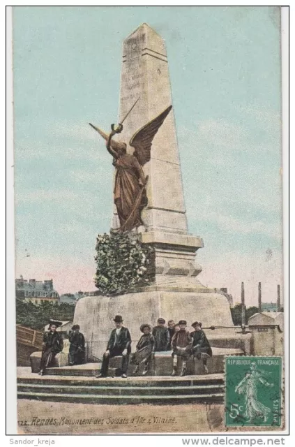 CPA - Rennes Monument des soldats d'Ille & Vilaine