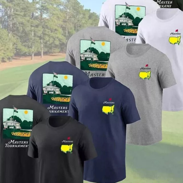 SALE - 2 Sides 2024 Masters Golf Tournament Augusta 90 Years T-Shirt S-5XL