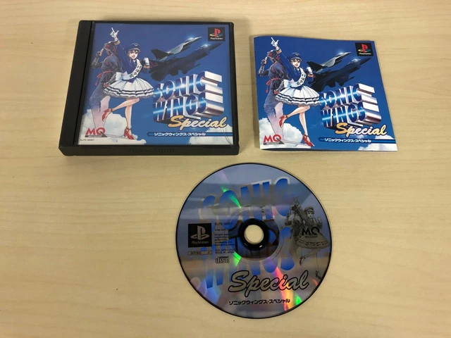 SONIC WINGS SPECIAL Complete Playstation 1 PS1 CIB Japan Import Game 