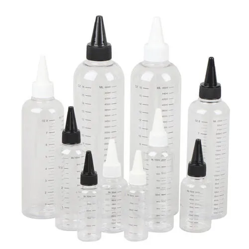 Plastic Refillable Bottle Oil Liquid Dropper Bottles Pigment Ink Containers~ FT