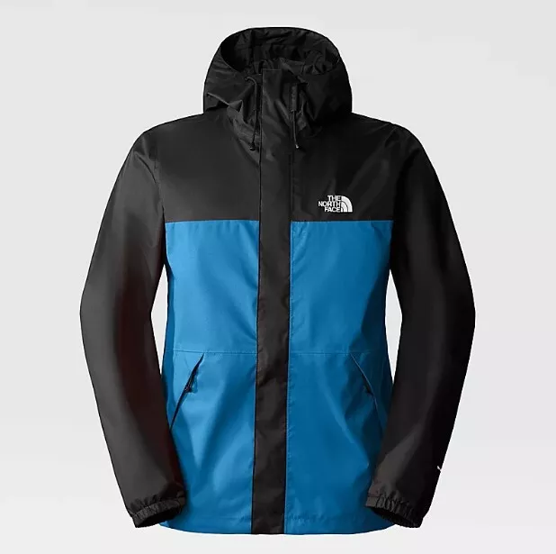 The North Face Mens LFS Shell Waterproof Rain Jacket / Black Blue / RRP £135