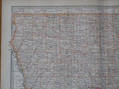 Antique Map USA IOWA 1903 Des Moines Looks Great Framed 2
