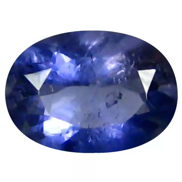 0.58 CT AAA Significant Forme Ovale (7 X 5 MM ) Bleu Iolite Gemmes Naturelles