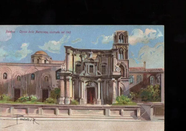 1 cartolina  edizioni  Palermo Chiesa della Martorana