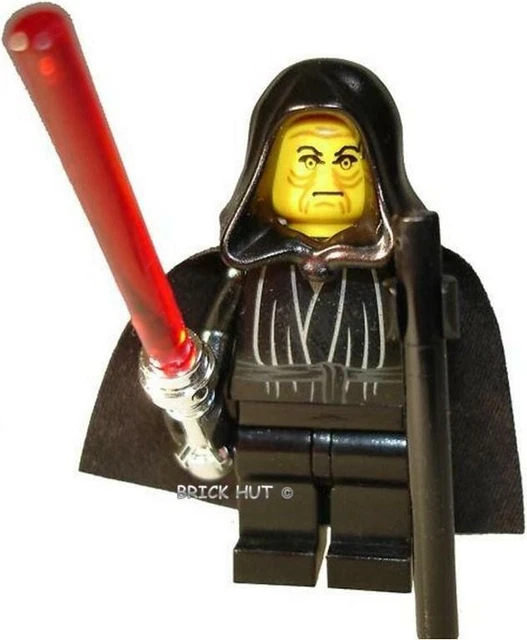 LEGO STAR WARS Emperor Palpatine Figure + Matt Hilt & Cane 3340
