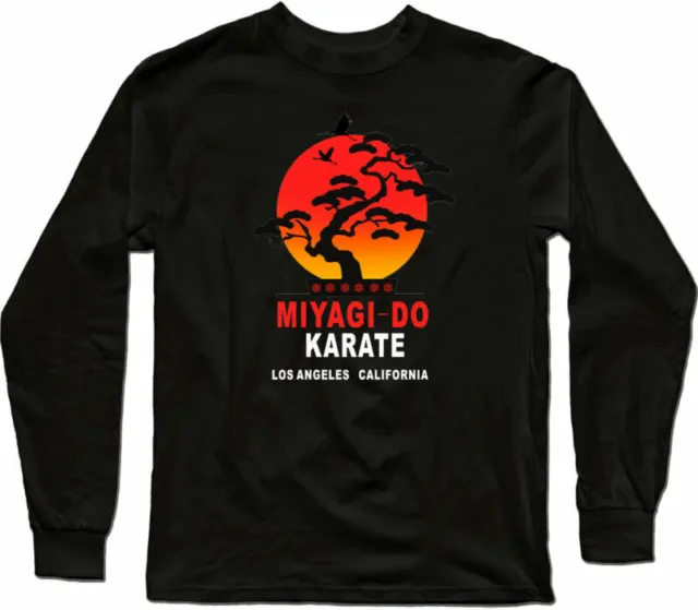 Sleeve Kid film Jo T-Shirt martial Long Do retro Cotton Miyagi art funny Karate